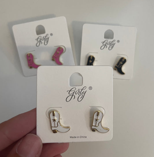 Cowgirl Boot Earrings