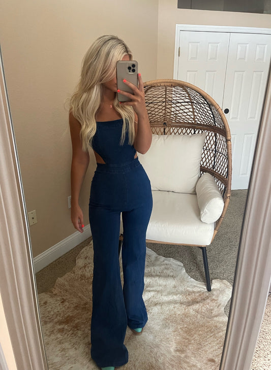 Actin' Up Flare Jumpsuit